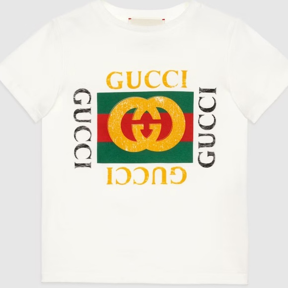 children’s cotton t-shirt with Gucci logo